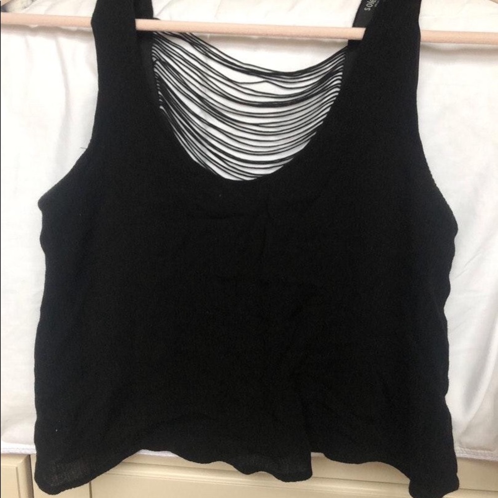 Pacsun Black Crop Top Tank